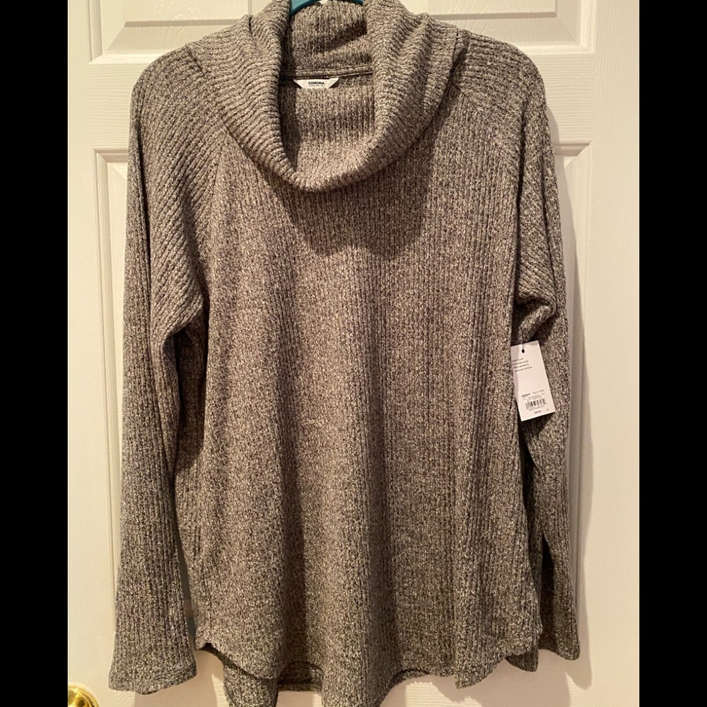 New!  Cowl neck sweater, XL